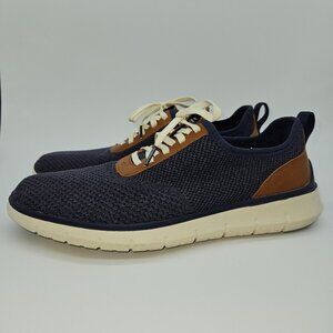 Cole Haan Generation ZeroGrand StitchLite Sneaker 9.5 M Navy Blue Brown Lace Up